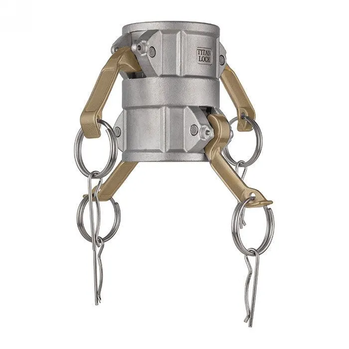 Камлок алюминиевый тип DD (переходник розетка 4" х розетка 4"), TL400DDAL TITAN LOCK