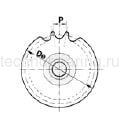 Звездочка натяжная на шариковых подшипниках для цепи 08B, Z=16, 1/2"x5/16" PC09016 (PHC 08B-1 B16) S