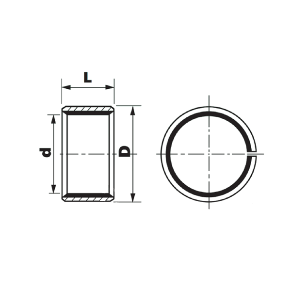 Втулка скольжения KU8080SF1SN (PCM808580) ISKRA