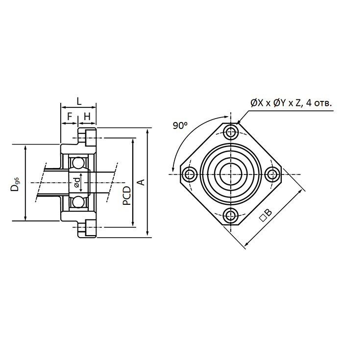 Опора ШВП FF20 ISKRA