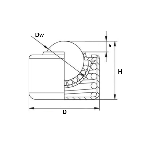 Шариковая опора CY15TCS/CS ISKRA