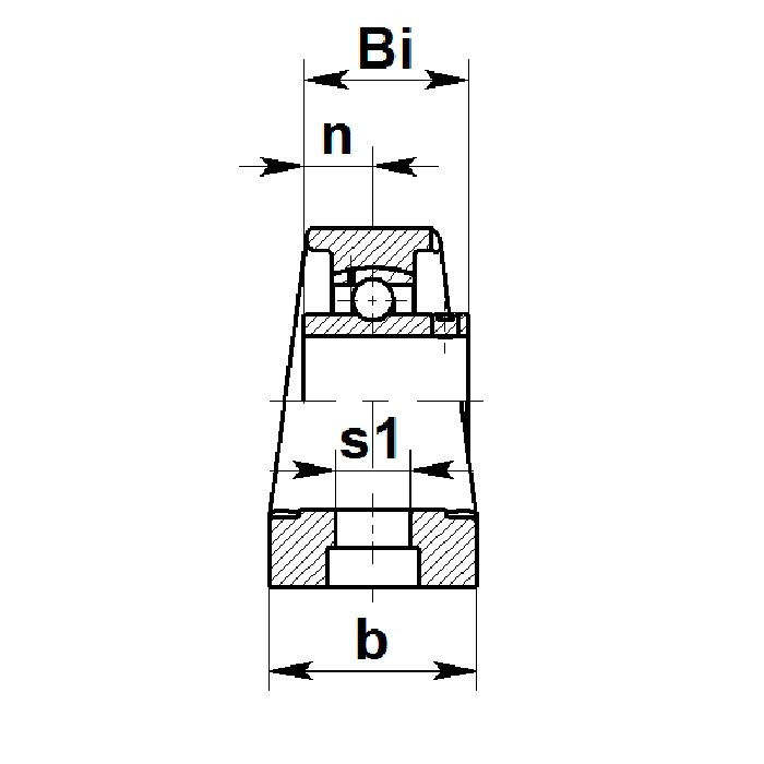 Корпус подшипника P205PL (пластик) ISKRA