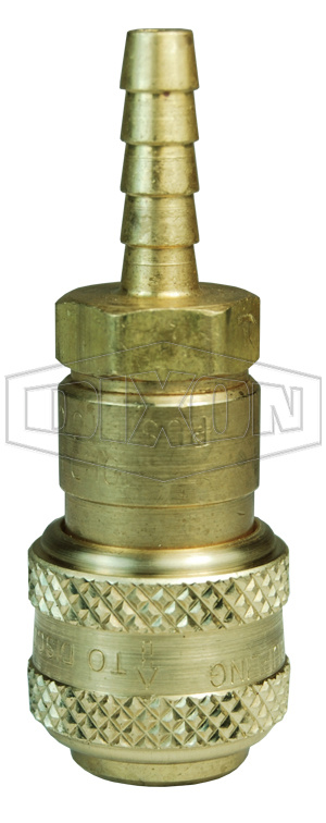 1/2in БРС серия D, розетка, резьба NPT (латунь) 4DS4-B DIXON