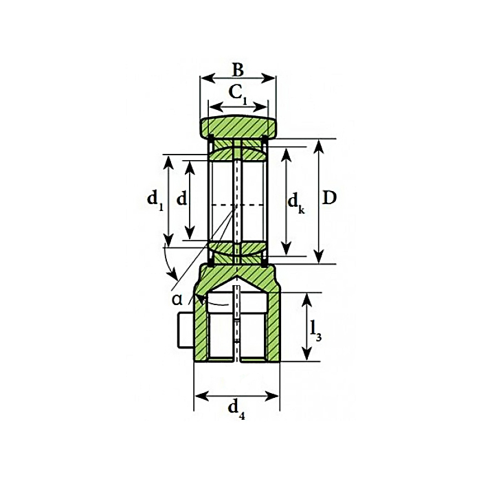 Шарнирный наконечник TAPRU540 ISKRA