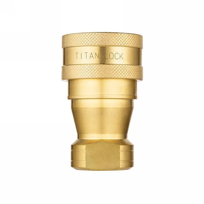БРС серия B, ISO 7241-B, розетка, латунь, 1/4in TL2BF-B TITAN LOCK