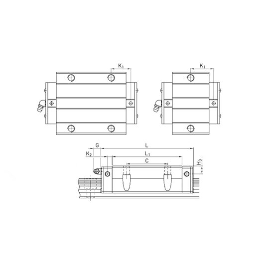 Каретка HCW15CCZAH (HGW15CCZAH) TECHNIX
