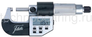 Микрометр цифровой со специальными измерительными губками 0-25/0.001 мм 909.676 Filetta