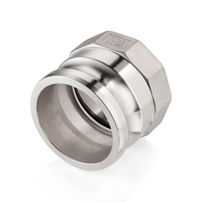 Камлок нержавеющий тип A ниппель, внутр. резьба BSP 3", AISI316, TL300ASS316 TITAN LOCK