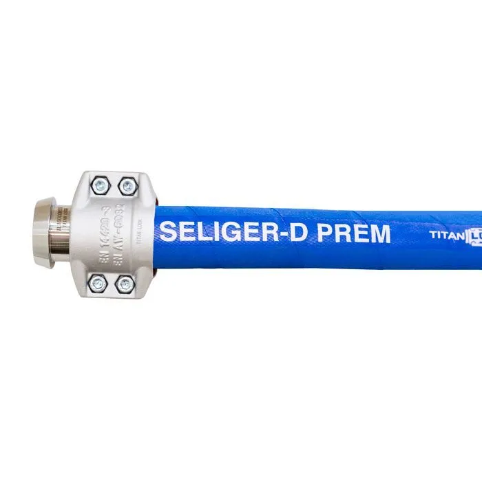 Пищевой рукав напорный «SELIGER-D-PREM», вн. диам. 102 мм, -40C, 10bar, EPDM, TL100SL-D-PR TITAN LOCK