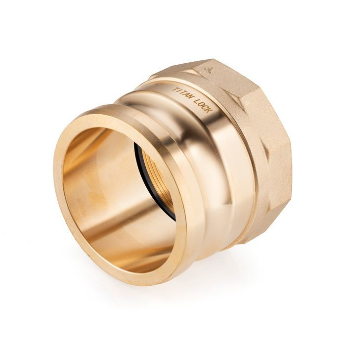 Камлок латунный тип A ниппель, внутр. резьба BSP 4", TL400ABR TITAN LOCK