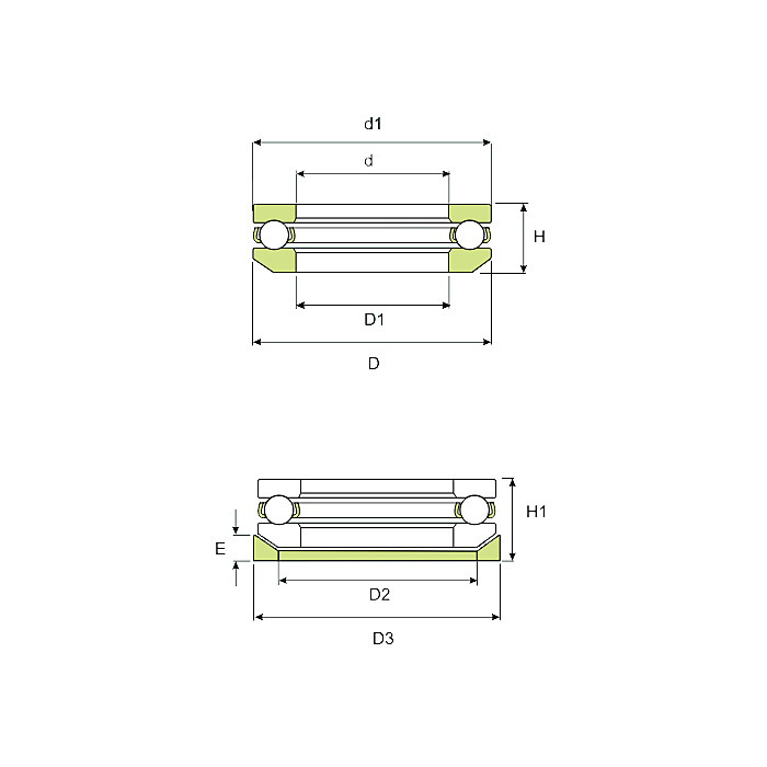 Подшипник 53208 ISB
