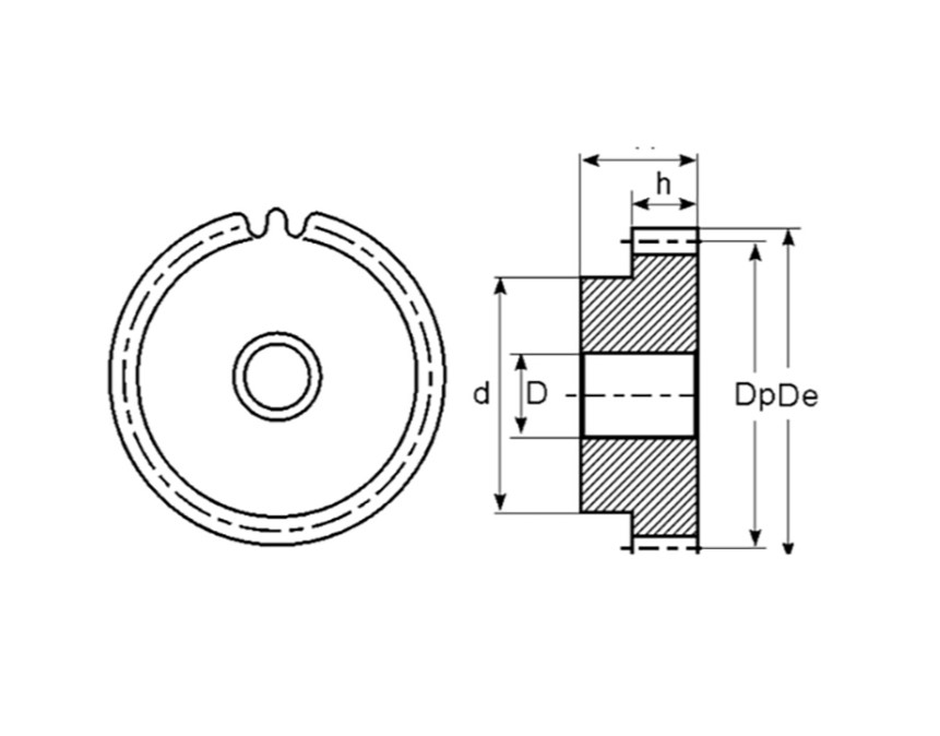 Зубчатая шестерня со ступицей, M=2, Z=56 PM28056 ISKRA