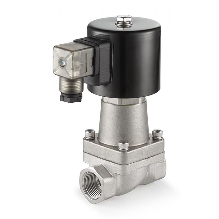 Соленоидный клапан нормально-закрытый, пилотный, 220В, PN16, Нерж.304/PTFE, DN6, TLSCP6/16PT1S TITAN LOCK