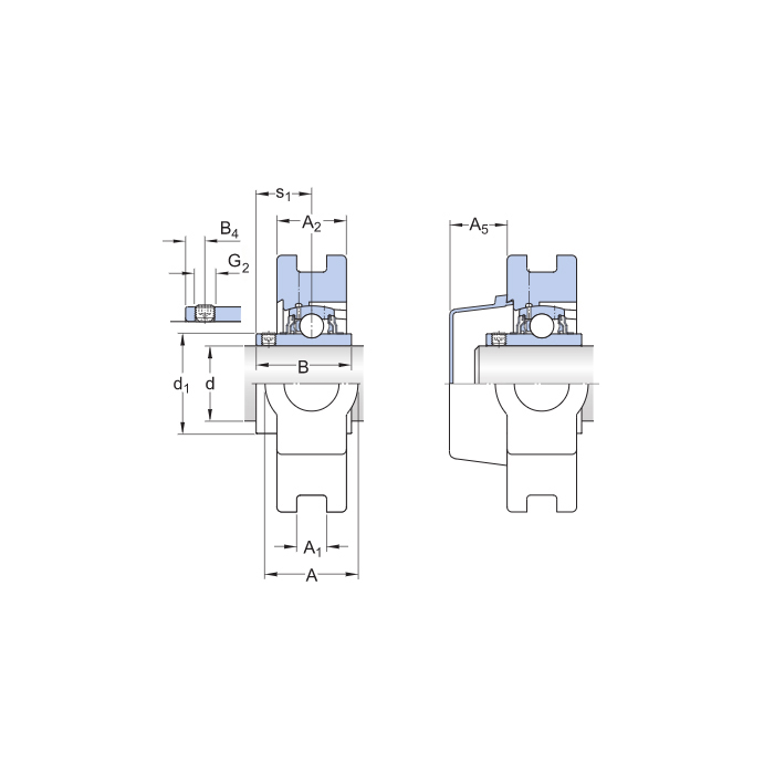 Подшипниковый узел UCT206 SKF