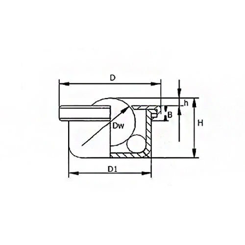 Шариковая опора CY8HCS/CS ISKRA