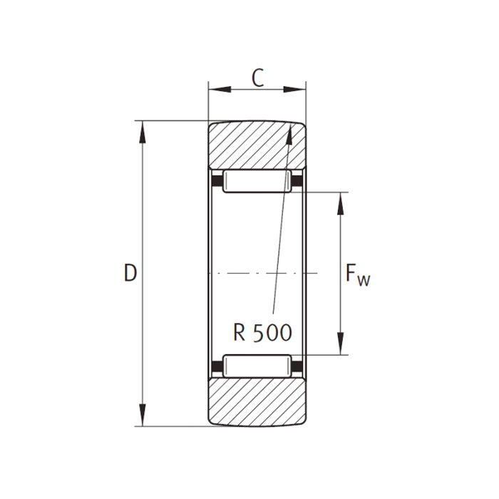 Опорный ролик RSTO15 NBS