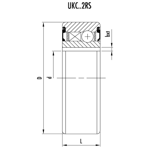 Обгонная муфта UKC20-2RS (CSK20P-2RS) ISKRA