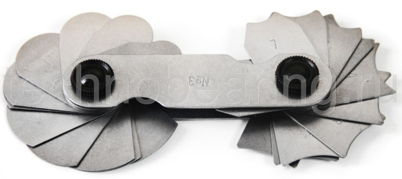 Шаблон радиусный в наборе 1-7 мм 907.766 Filetta