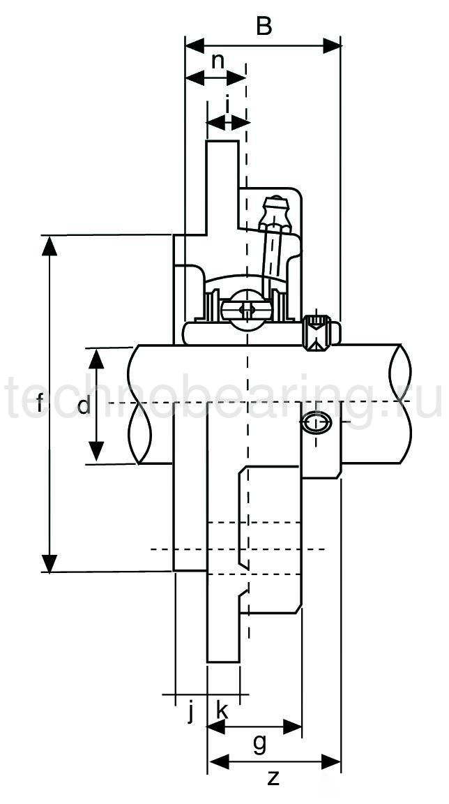 Подшипниковый узел UCFC207SS ISB