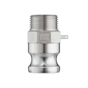 Камлок нержавеющий тип F ниппель, наруж. резьба BSP 1", AISI304, TL100FSS TITAN LOCK