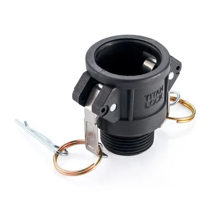 Камлок полипропиленовый тип B розетка, наруж. резьба BSP 1 1/4", TL125BPP TITAN LOCK