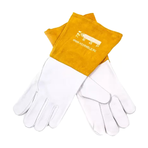 Краги сварочные КС-17 ПРОФИ TIG, (M), бело-бежевые КЕДР