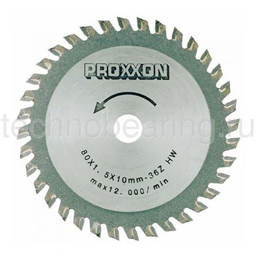 Диск с твердосплавными накладками, 80 мм, 36 зубьев 28732 Proxxon