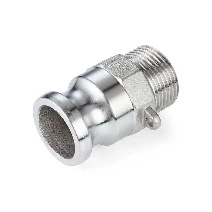 Камлок нержавеющий тип F ниппель, наруж. резьба BSP 2 1/2", AISI316, TL250FSS316 TITAN LOCK
