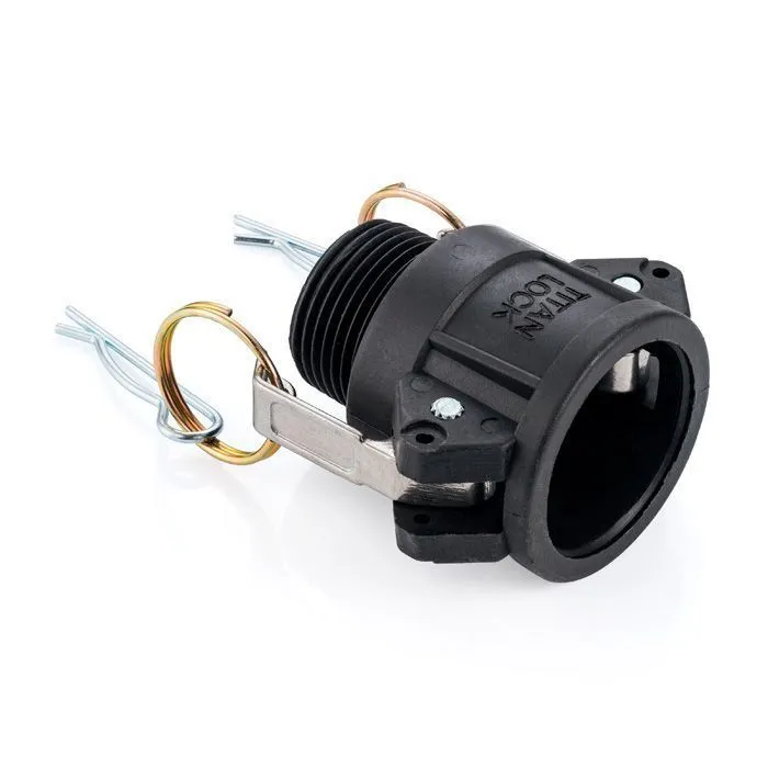 Камлок полипропиленовый тип B розетка, наруж. резьба BSP 1 1/4", TL125BPP TITAN LOCK