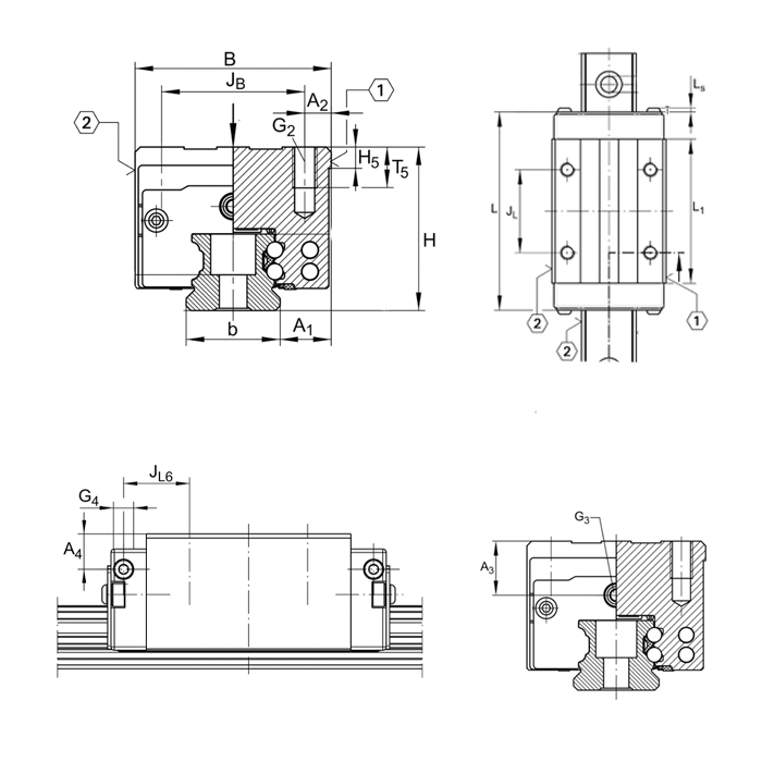 Каретка KWVE35-B-S-G3-V1 INA