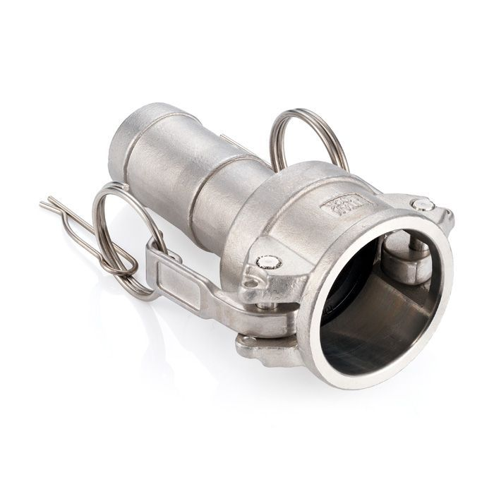 Камлок нержавеющий тип C, розетка с хвостовиком 3/4", AISI316, TL75CSS316 TITAN LOCK