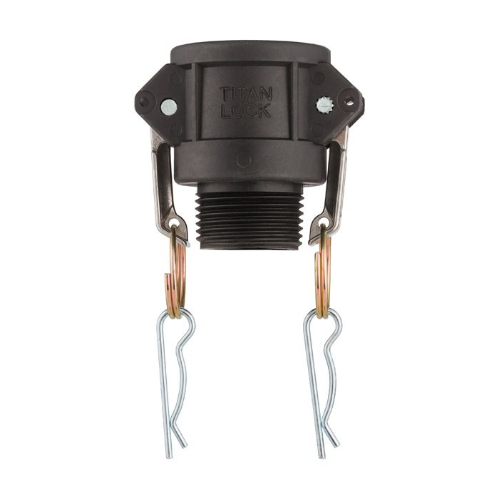Камлок полипропиленовый тип B розетка, наруж. резьба BSP 1 1/4", TL125BPP TITAN LOCK