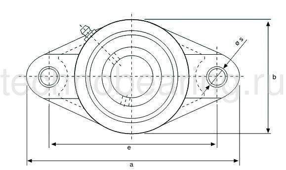 Корпус подшипника (черн. пласт.) UCFL204PLTNCORPO ISB