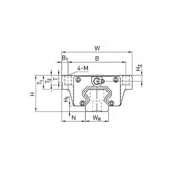 Каретка HCW35HCZAH (HGW35HCZAH) TECHNIX