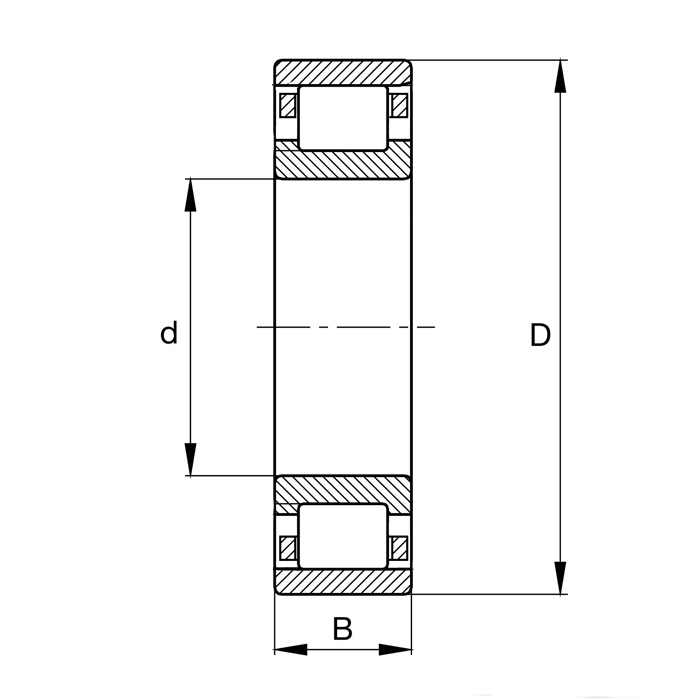 Подшипник NU2214-ECJ ISB
