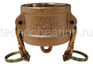 4in Соединение типа DC, заглушка для ниппеля (латунь) 400DCBR DIXON