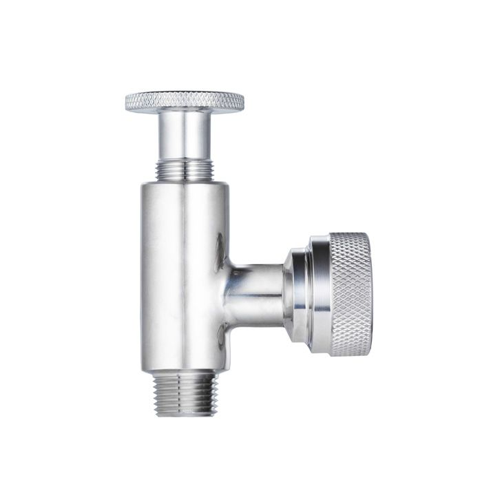 Верхний кран уровнемера DN15 (трубка 20мм), нерж. 304, TL015UTLS TITAN LOCK