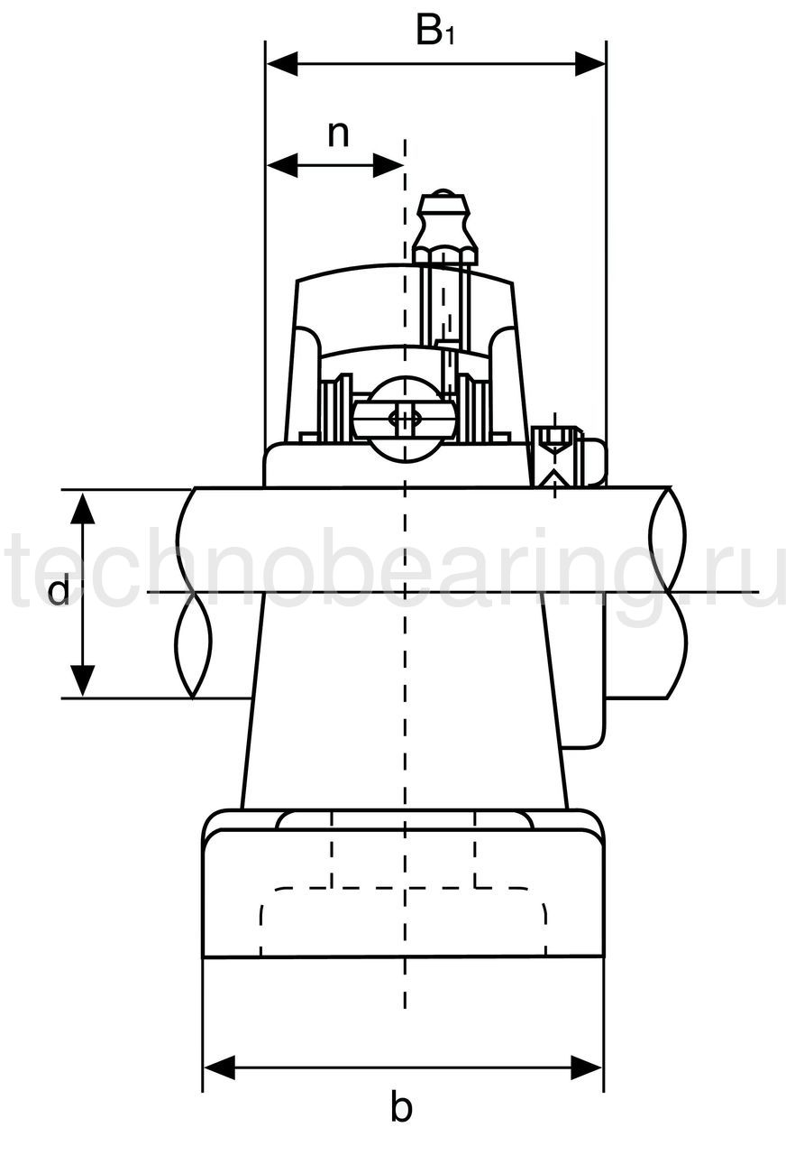 Подшипниковый узел UCP312 (SY60TF) ISB