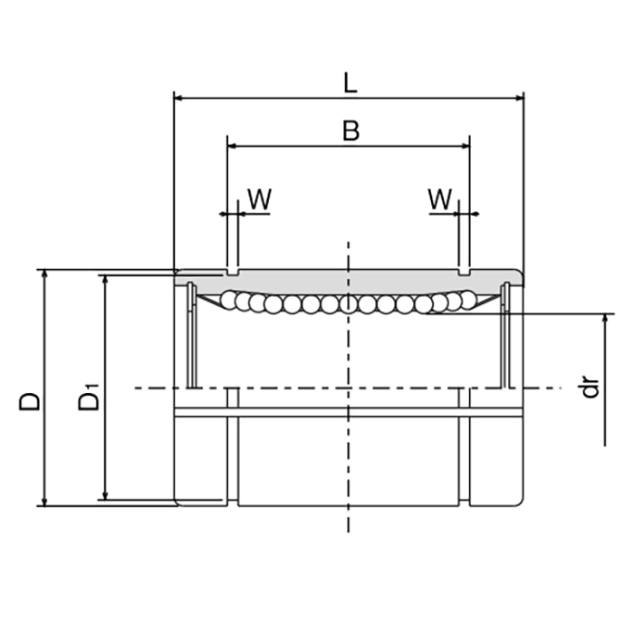 Линейный подшипник LME50-UU-AJ ISKRA