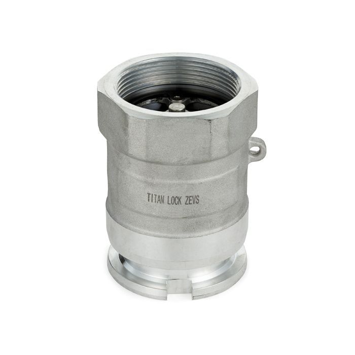 Соединение ZEVS ("сухой" разъем) ниппель, 2in, BSP, материал алюм. TLDDA200-AL TITAN LOCK