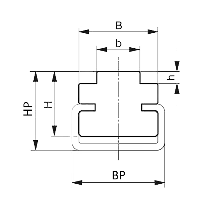 Направляющая для цепи 16B-1 тип 1ТС H=15 L=2000 ISKRA