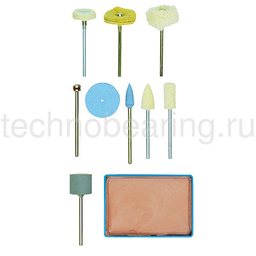 Полировальный набор, 10  поз. 28285 Proxxon