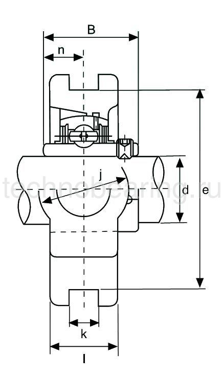 Подшипниковый узел UCT206SS ISB