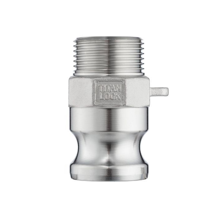 Камлок нержавеющий тип F ниппель, наруж. резьба BSP 2 1/2", AISI316, TL250FSS316 TITAN LOCK