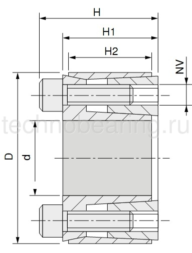 Зажимная втулка KLHH095 (PHF FX120-95x130) Sati
