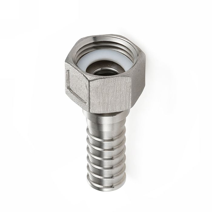 Штуцер для пара  DIN 2826, с концом под рукав, нерж.сталь 316, вн.резьба, 1 1/2" TLSTDIN-F1.1/2S TITAN LOCK