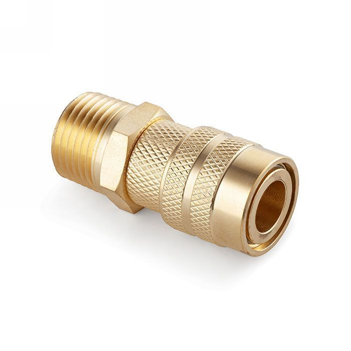 1/2in, БРС серия D, ISO 6150 B, розетка, нар.резьба, латунь TL4DFS-B TITAN LOCK