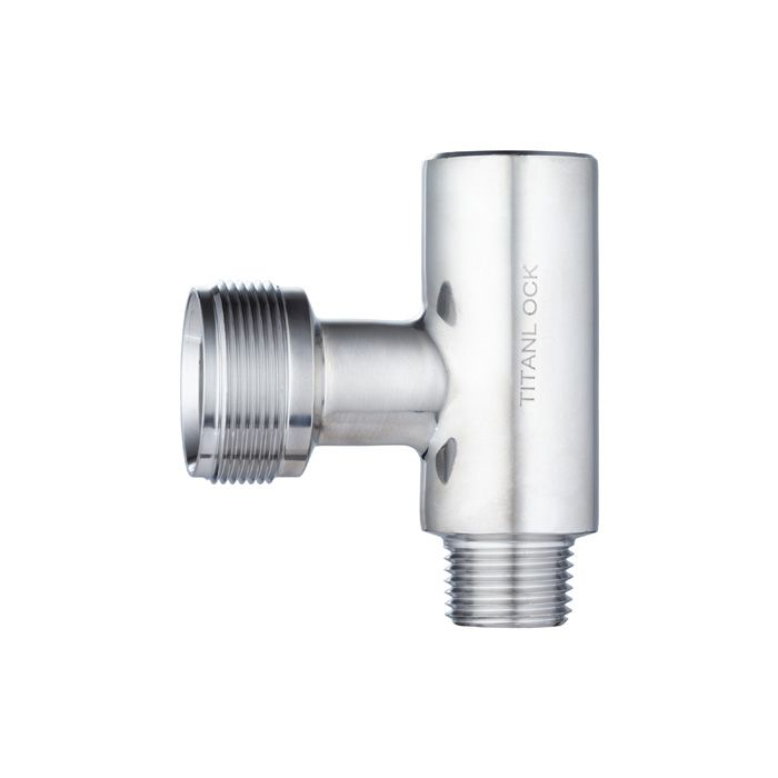 Верхний кран уровнемера DN15 (трубка 20мм), нерж. 304, TL015UTLS TITAN LOCK