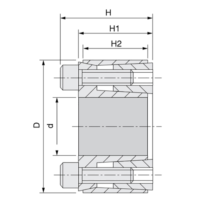 Зажимная втулка KLHH020 (PHF FX120-20x42) ISKRA