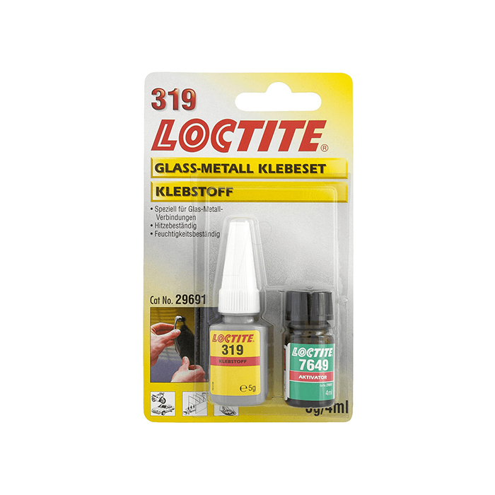 Набор для приклеивания зеркала заднего вида, 5 г + 4 мл, AA 319/7649 Loctite